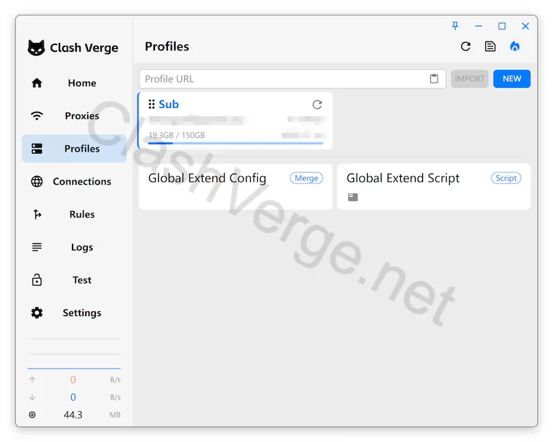 Subscription Successfully Added in Clash Verge Rev