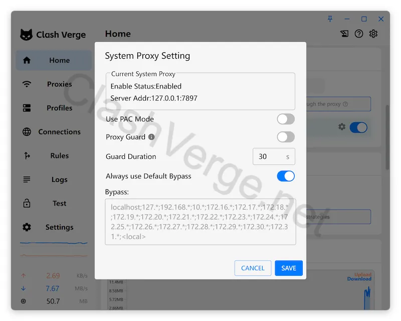 System Proxy Guard in Clash Verge Rev